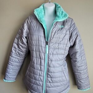 The North Face Kids Jacket - Gray and Mint